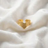 Geometric Chevron Gold Adjustable Ring_0001_Gemini_Generated_Image_8co70l8co70l8co7